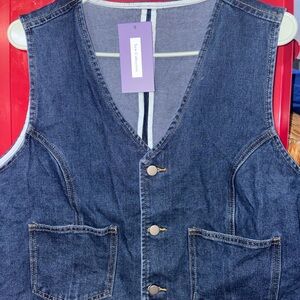 Men's Blue Denim Vest